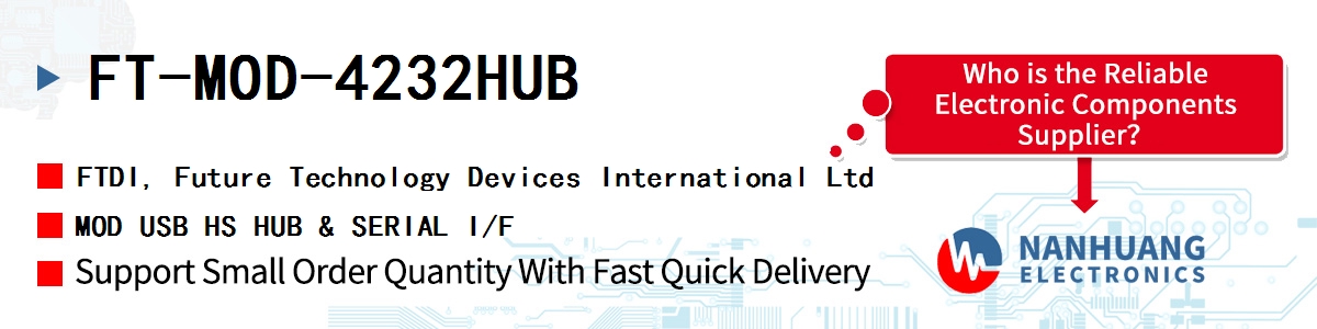 FT-MOD-4232HUB FTDI MOD USB HS HUB & SERIAL I/F