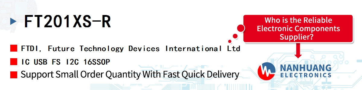 FT201XS-R FTDI IC USB FS I2C 16SSOP