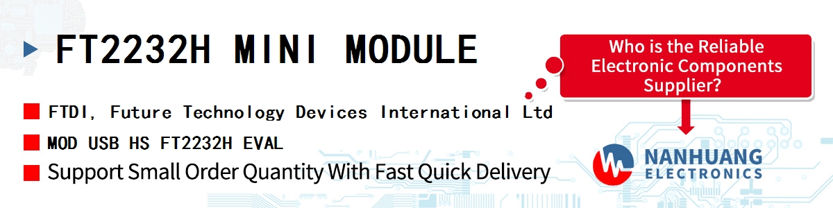 FT2232H MINI MODULE FTDI MOD USB HS FT2232H EVAL