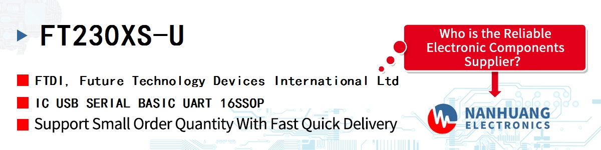 FT230XS-U FTDI IC USB SERIAL BASIC UART 16SSOP