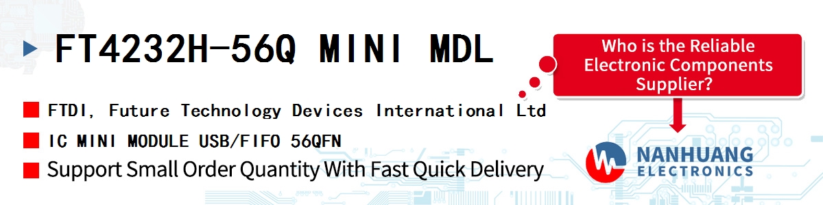 FT4232H-56Q MINI MDL FTDI IC MINI MODULE USB/FIFO 56QFN