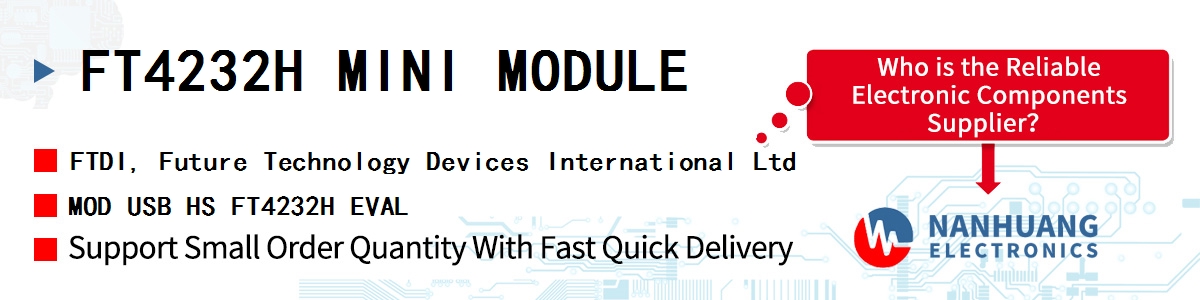 FT4232H MINI MODULE FTDI MOD USB HS FT4232H EVAL