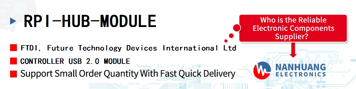 RPI-HUB-MODULE FTDI CONTROLLER USB 2.0 MODULE