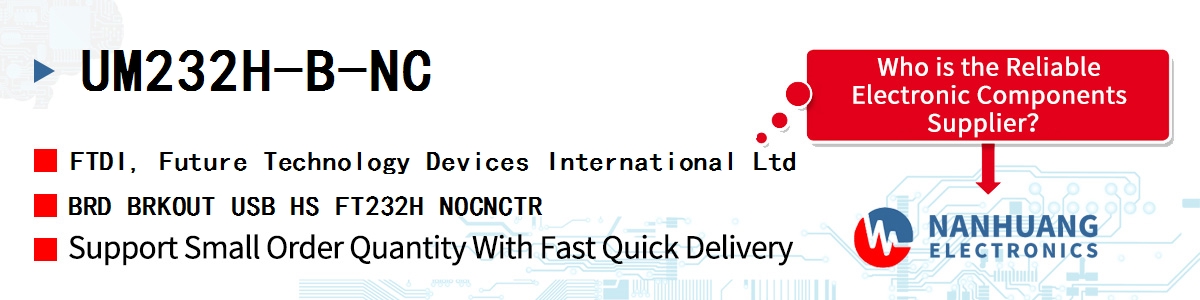 UM232H-B-NC FTDI BRD BRKOUT USB HS FT232H NOCNCTR