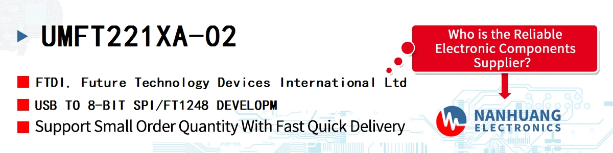 UMFT221XA-02 FTDI USB TO 8-BIT SPI/FT1248 DEVELOPM