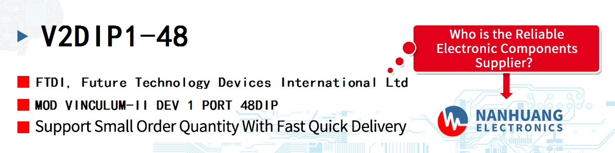 V2DIP1-48 FTDI MOD VINCULUM-II DEV 1 PORT 48DIP