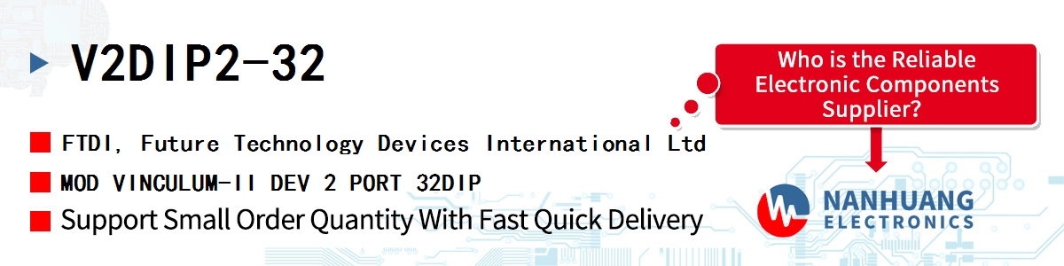 V2DIP2-32 FTDI MOD VINCULUM-II DEV 2 PORT 32DIP