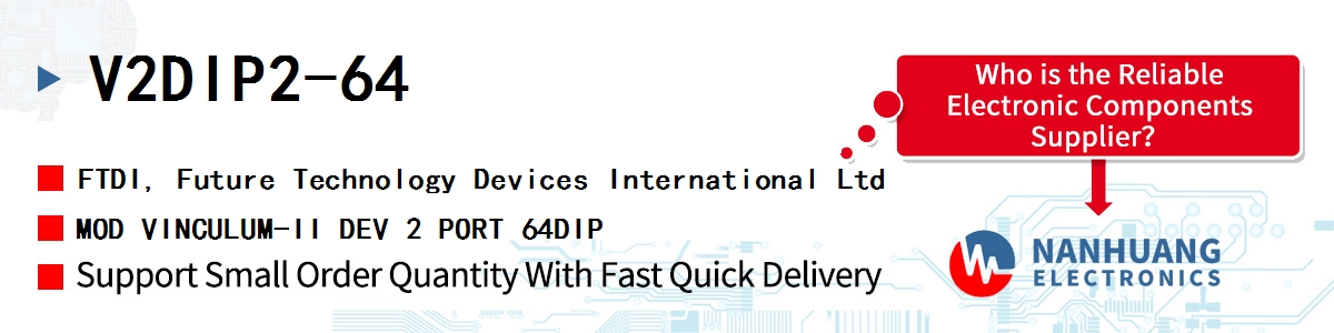 V2DIP2-64 FTDI MOD VINCULUM-II DEV 2 PORT 64DIP